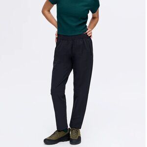 Outdoor Voices RecTrek Pants Black Pull On Zip Pockets Cropped Hiking